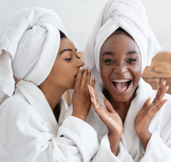 Girls using tallow cream
