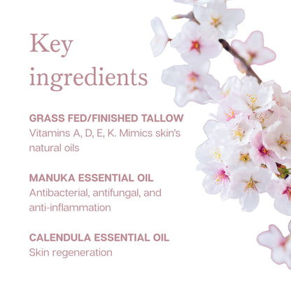 Manuka Clarifying Tallow Cream (Acne and Blemishes)