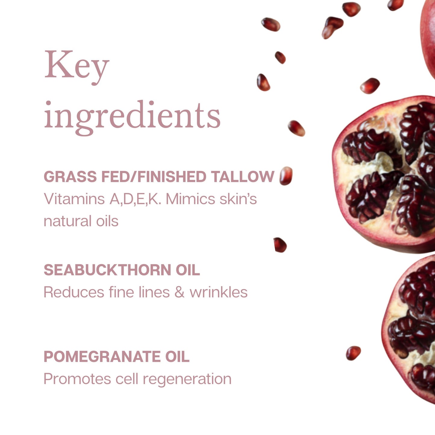 Pomegranate Renewing Tallow Cream (Anti-Aging)