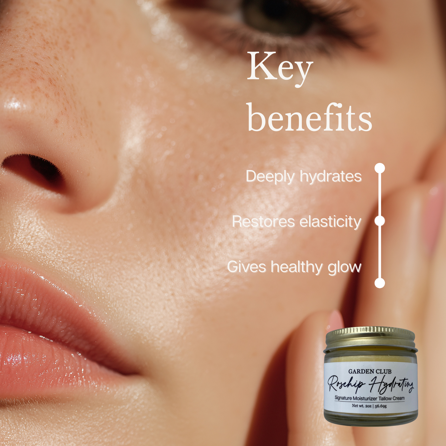 Rosehip Hydrating Tallow Cream (Dry Skin)